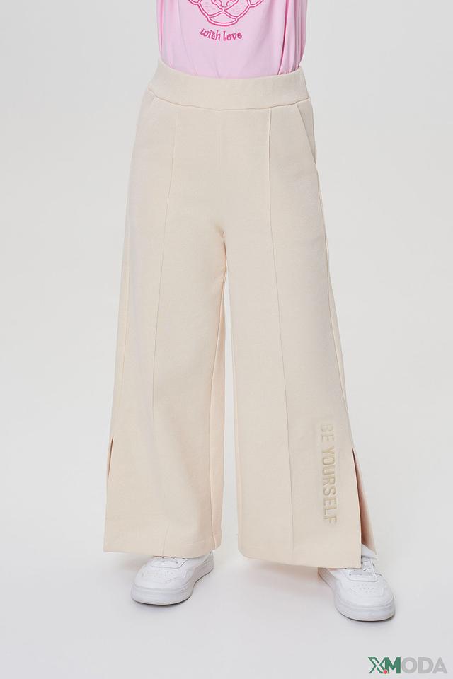 Брюки Choupette бежевые с надписью