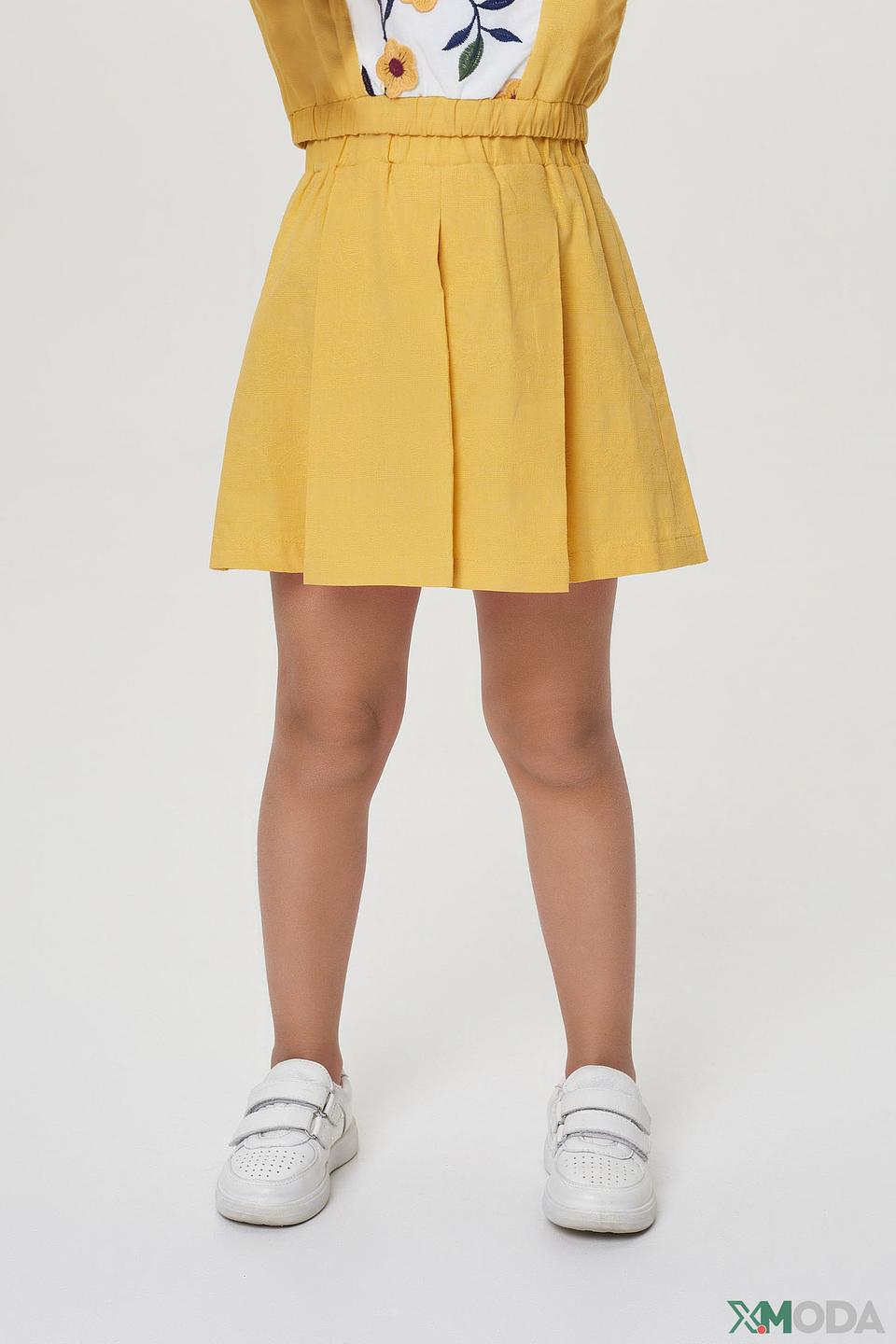 Шорты Choupette жёлтые с защипами