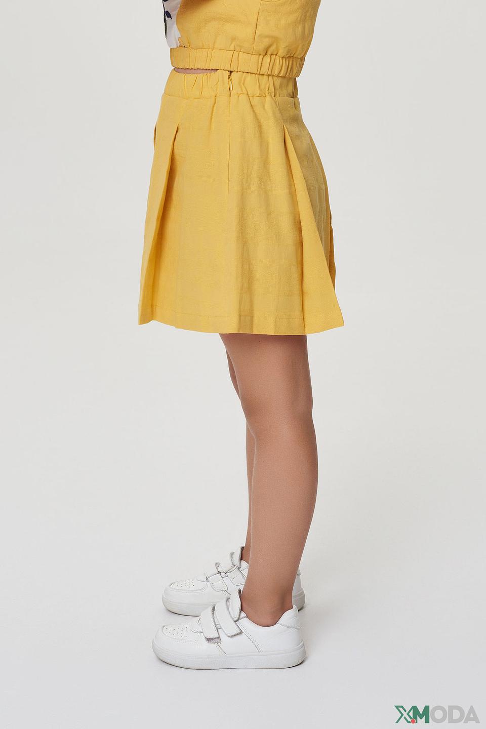 Шорты Choupette жёлтые с защипами