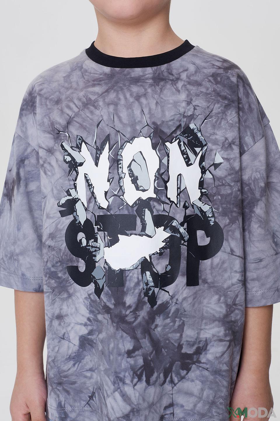 Футболка Choupette tie-dye серый