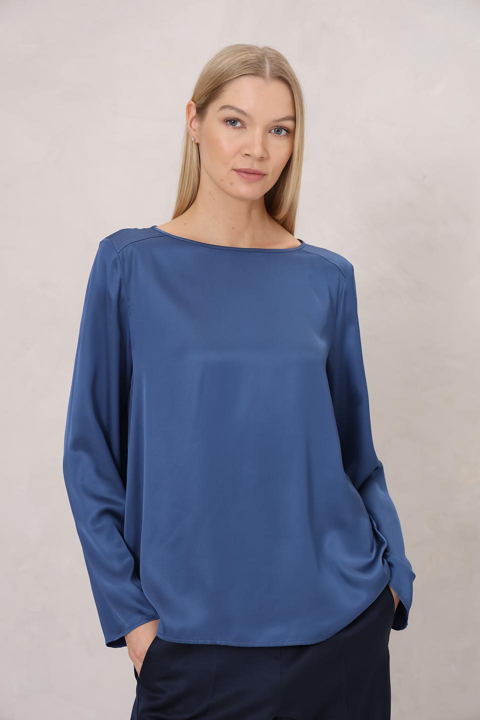 Блуза Marc O Polo синяя с длинным рукавом