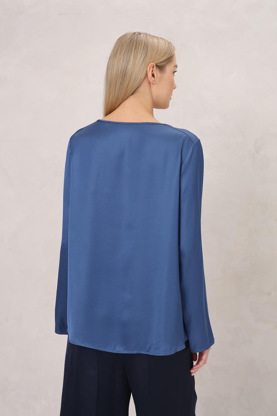 Блуза Marc O Polo синяя с длинным рукавом