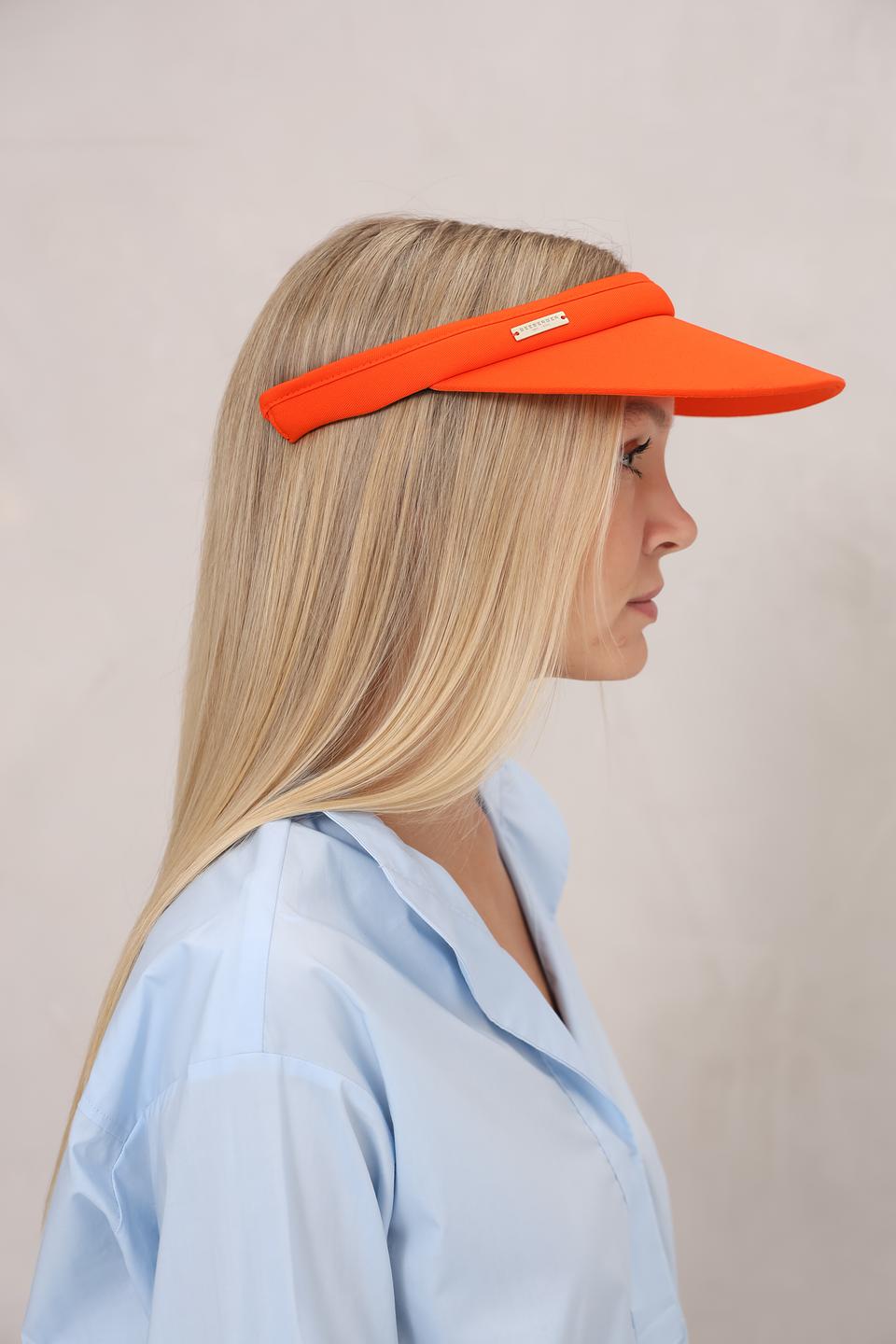 Кепка-козырек Seeberger оранжевая