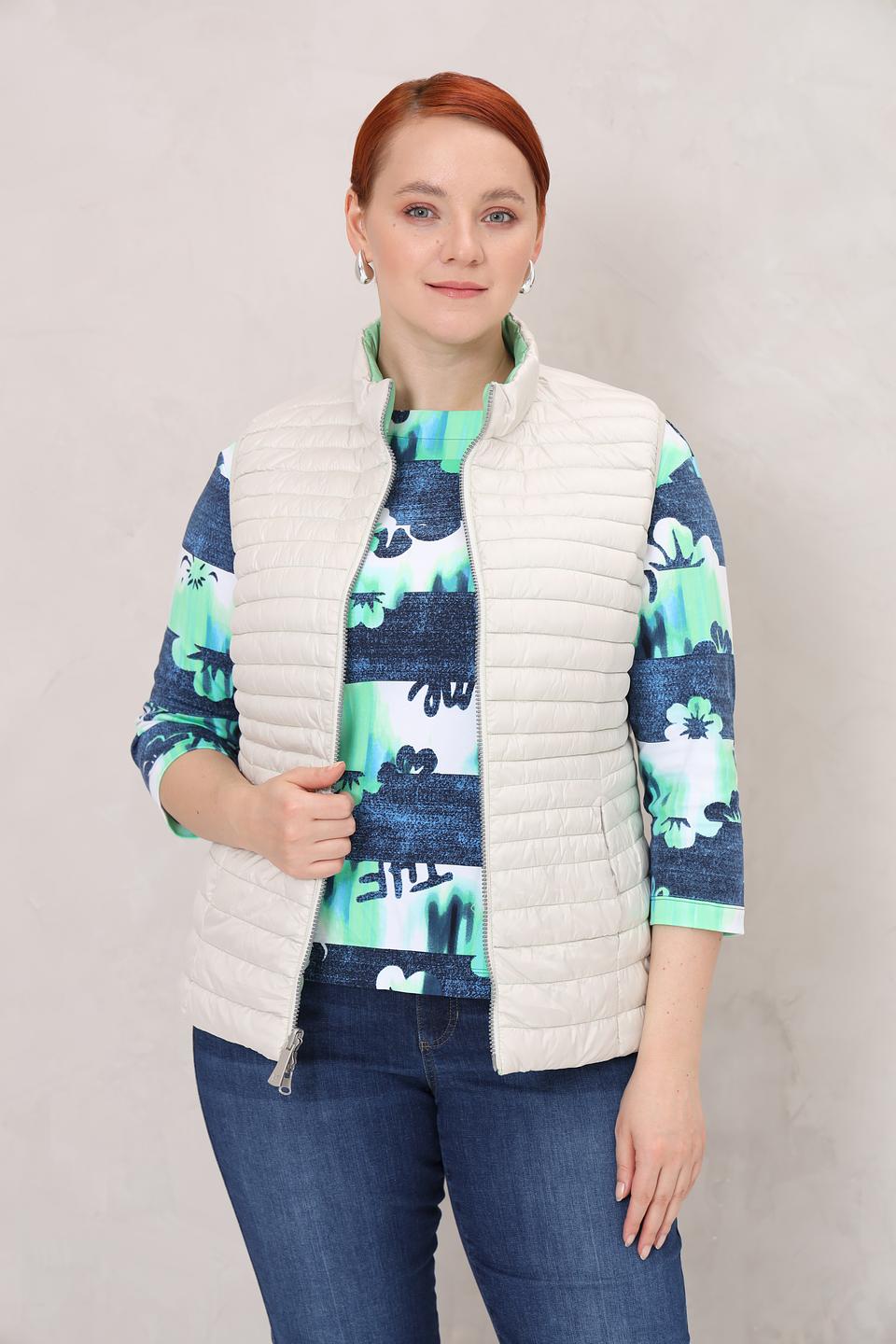 Жилет Lebek стеганый лайм