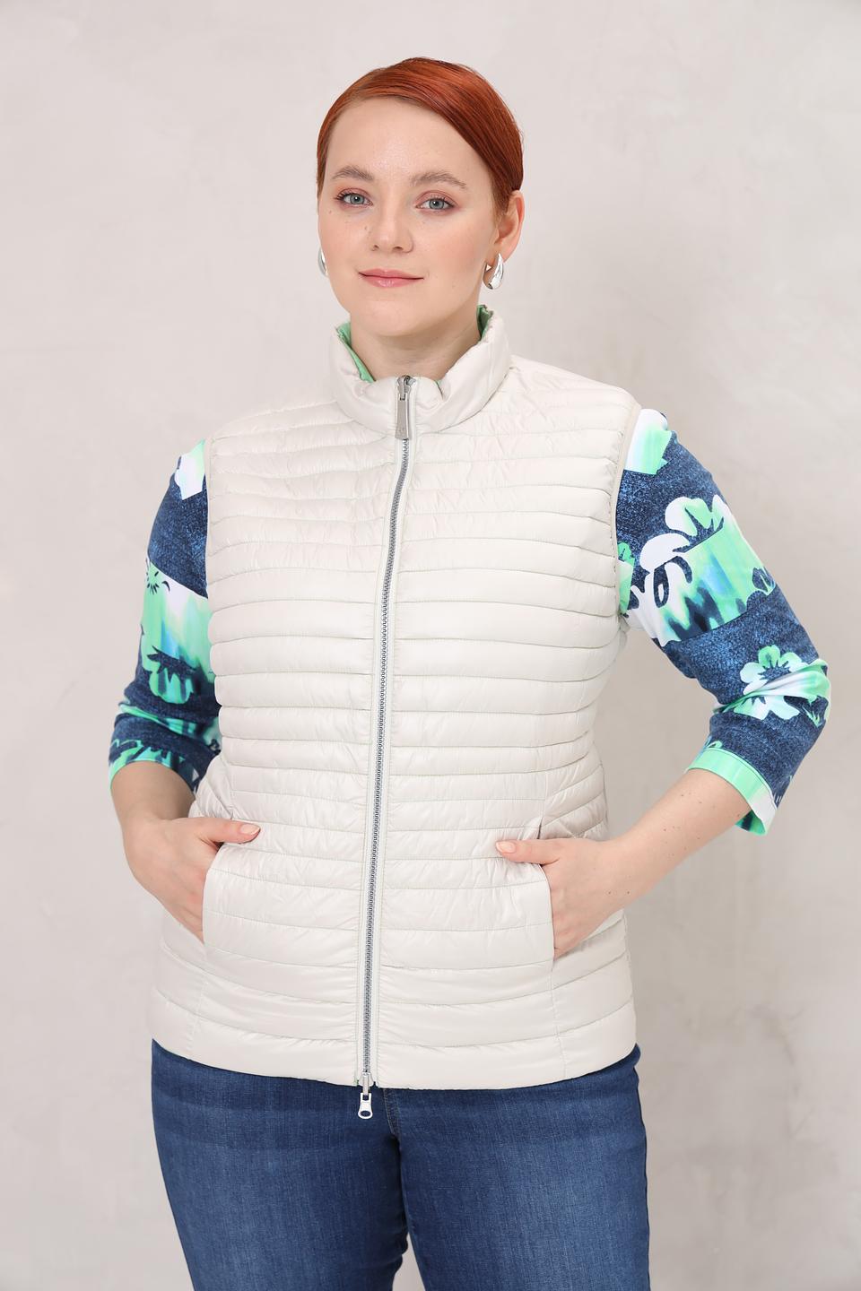 Жилет Lebek стеганый лайм