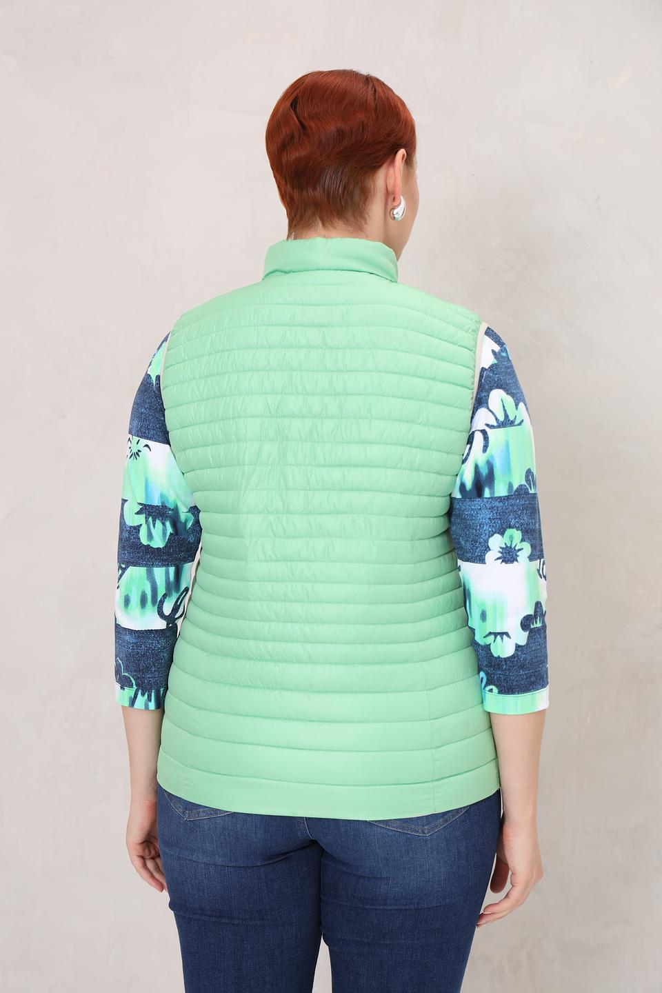 Жилет Lebek стеганый лайм