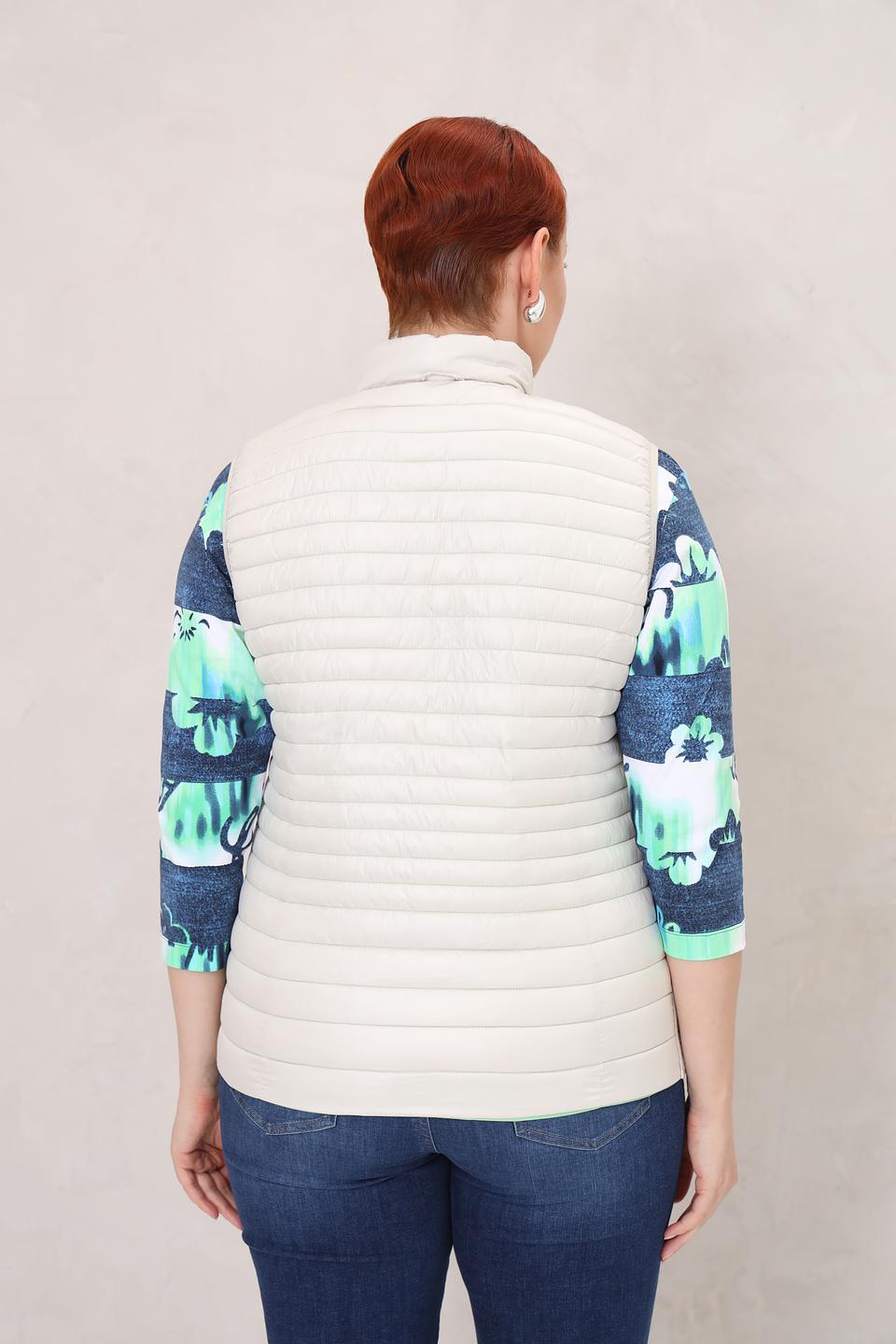 Жилет Lebek стеганый лайм