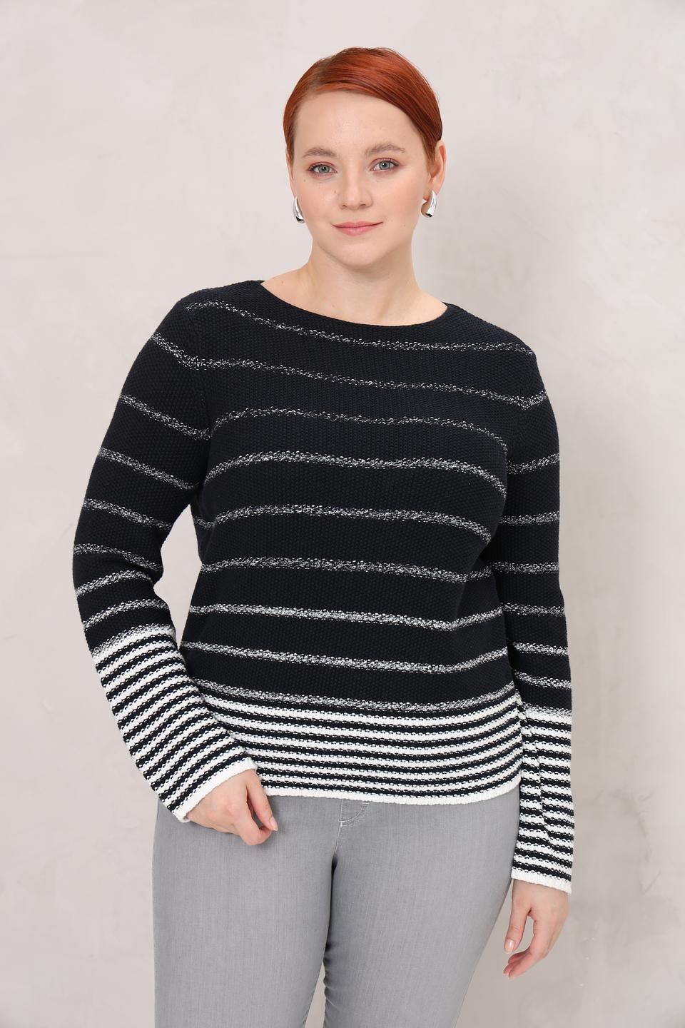 Пуловер Gerry Weber полоска чёрный