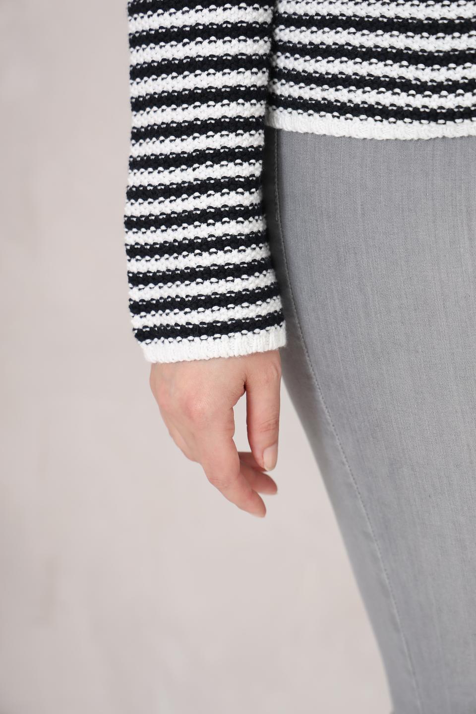 Пуловер Gerry Weber полоска чёрный