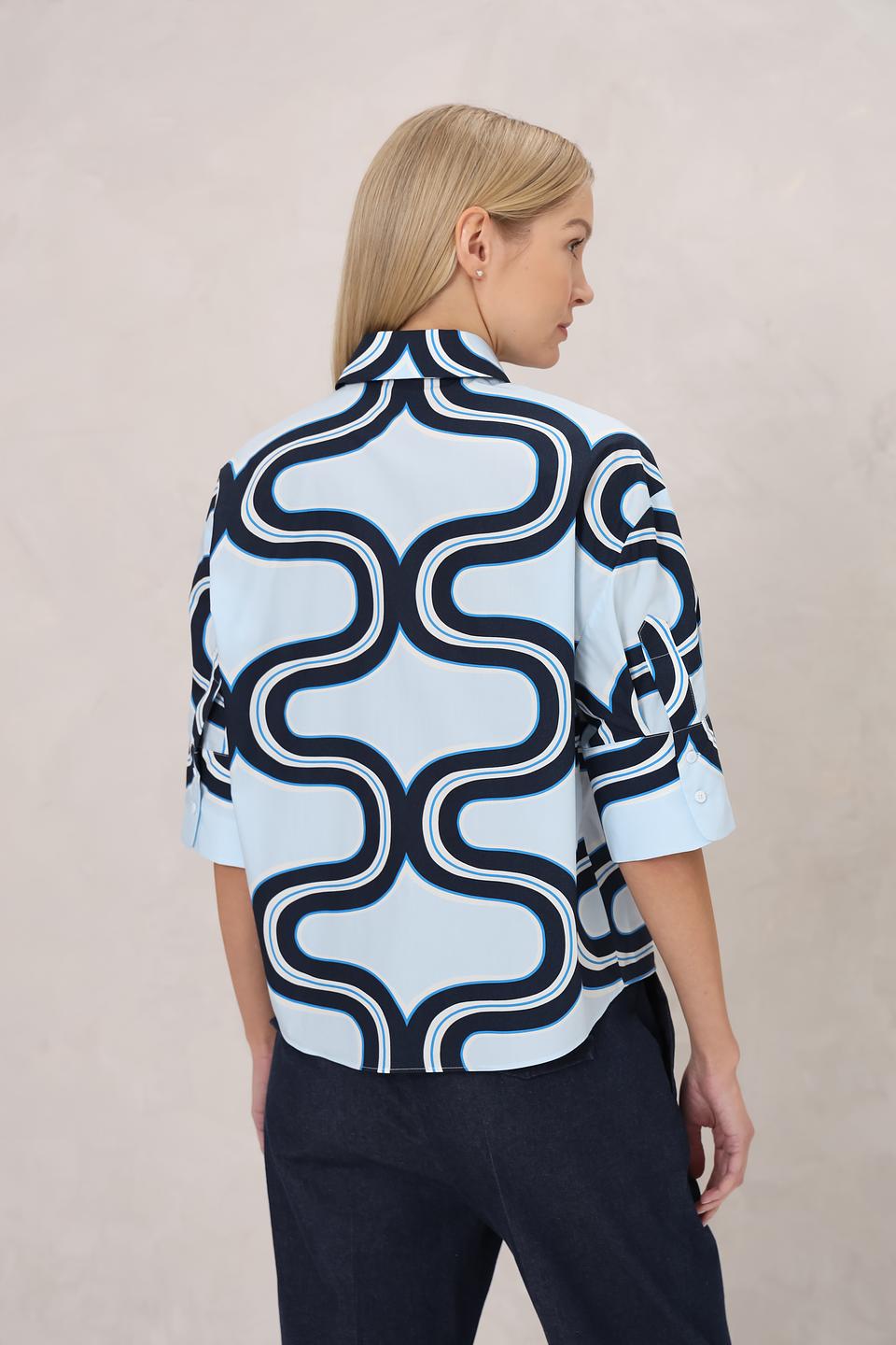 Рубашка Luisa Cerano с волнистым принтом