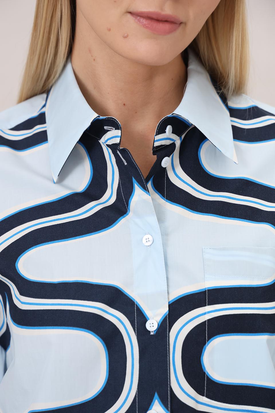 Рубашка Luisa Cerano с волнистым принтом