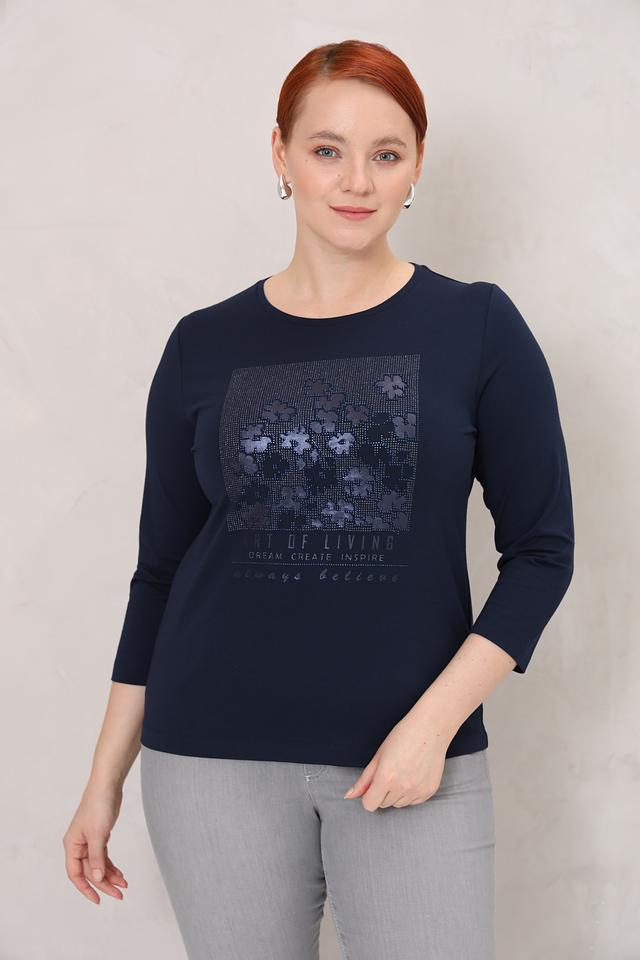 Лонгслив Rabe collection с цветочным принтом