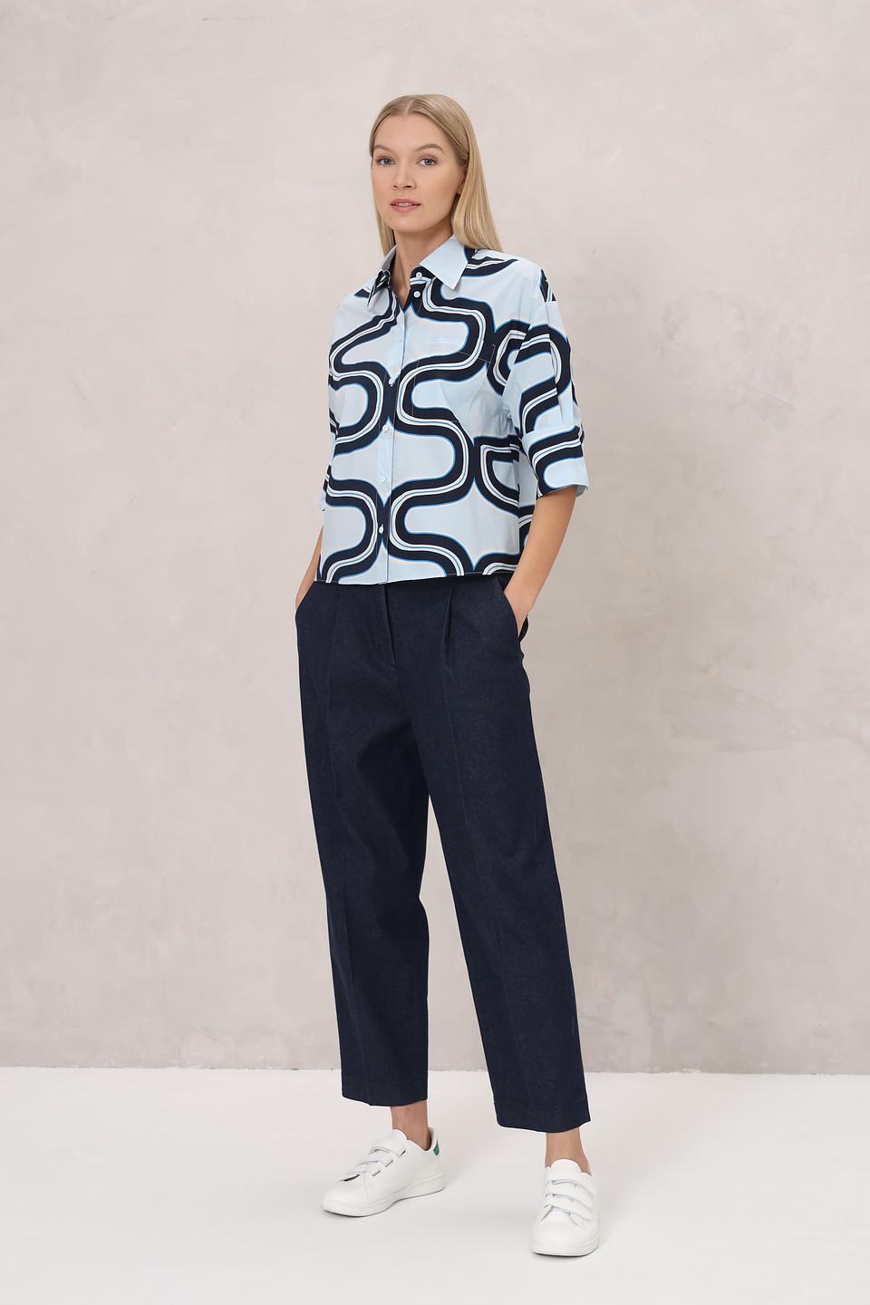 Брюки классические Luisa Cerano синие