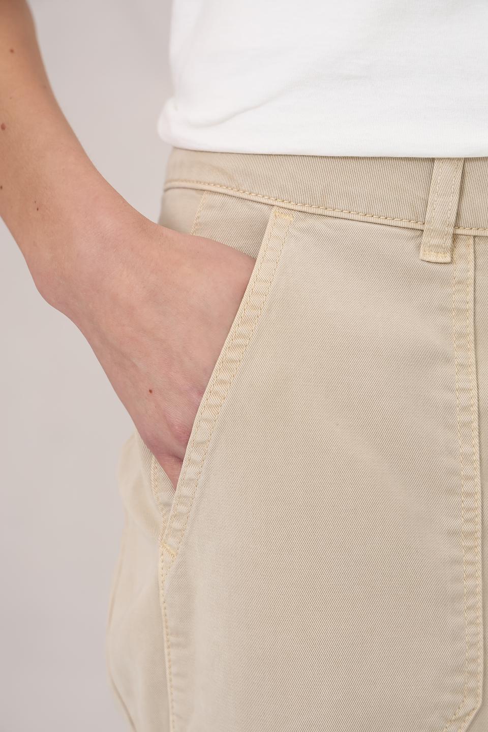 Брюки карго Oui бежевые