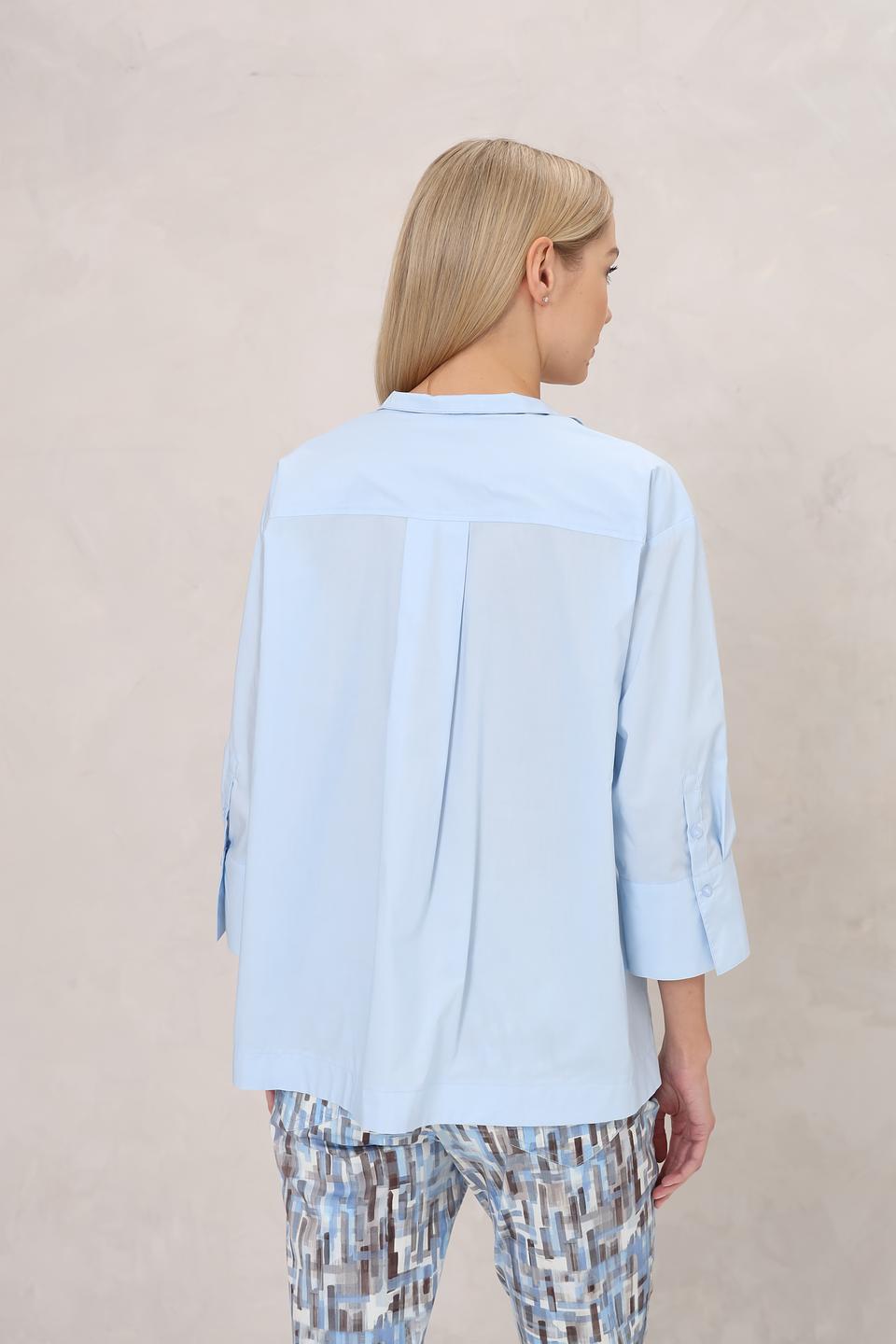 Блуза Gerry Weber голубая с V-образным вырезом