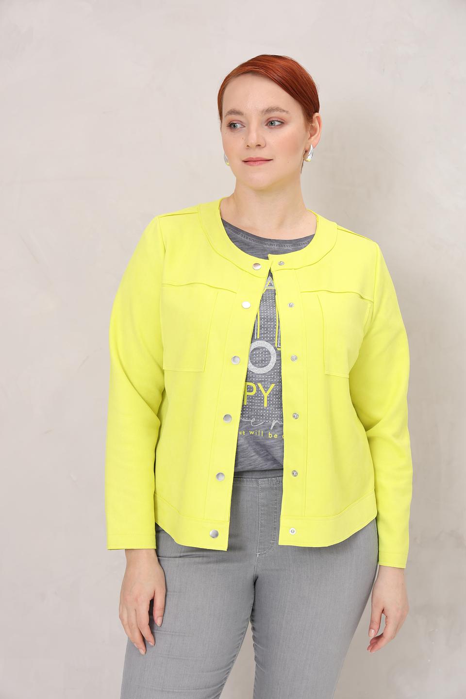 Жакет Via Appia лайм с карманами