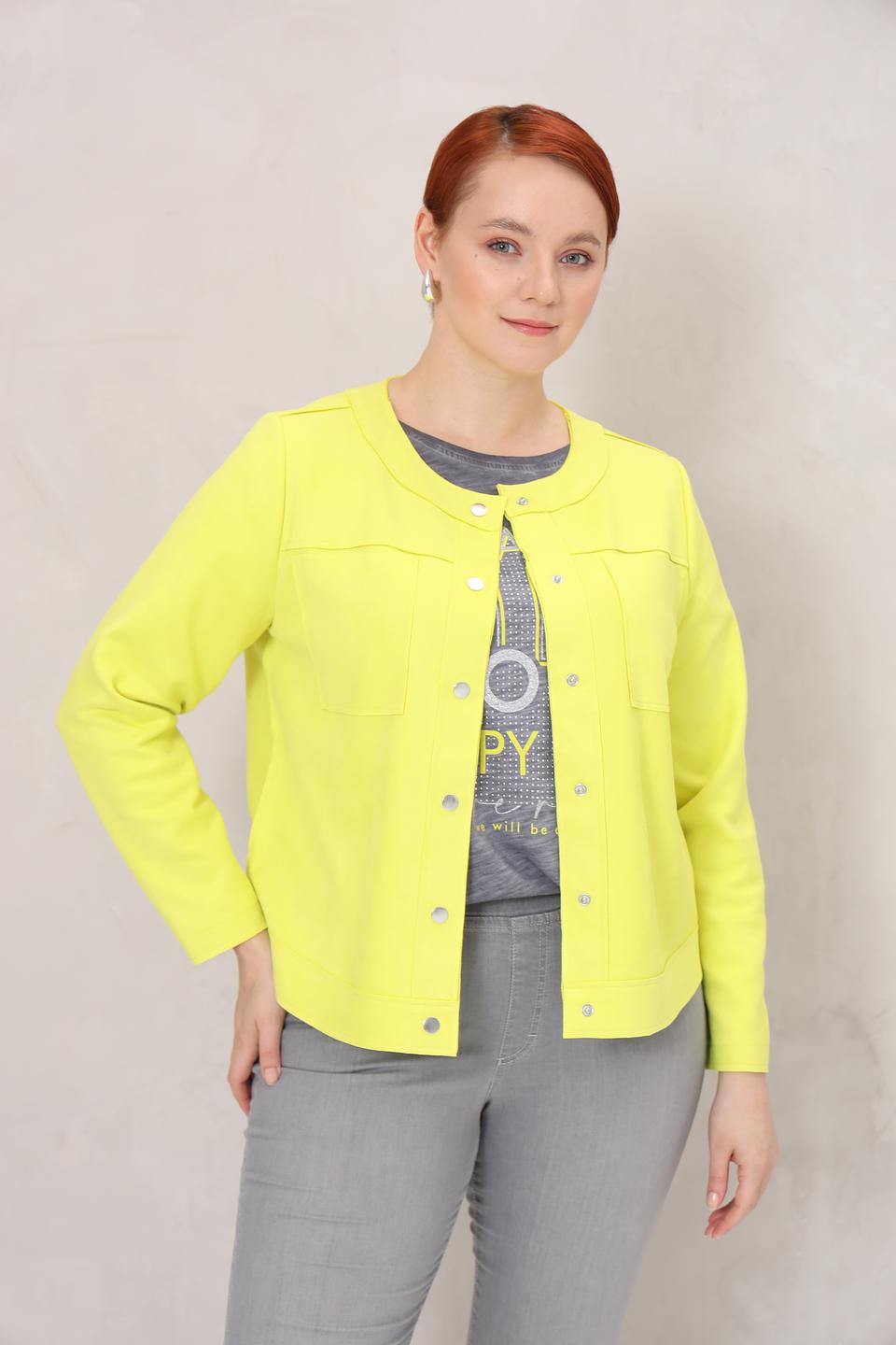 Жакет Via Appia лайм с карманами
