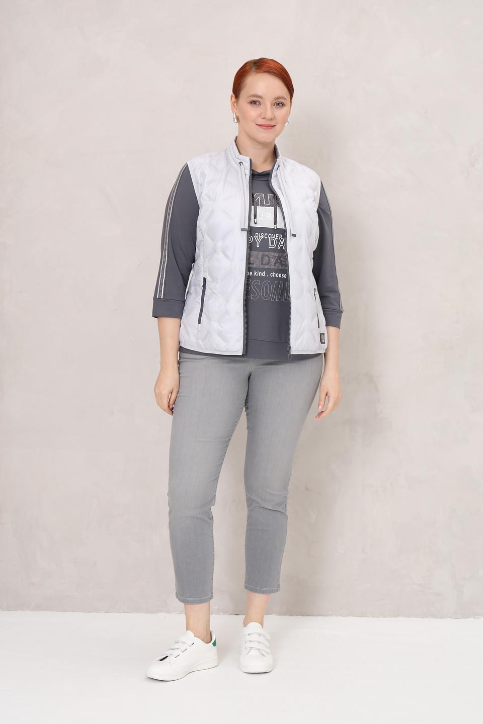 Жилет Rabe collection стеганый серый