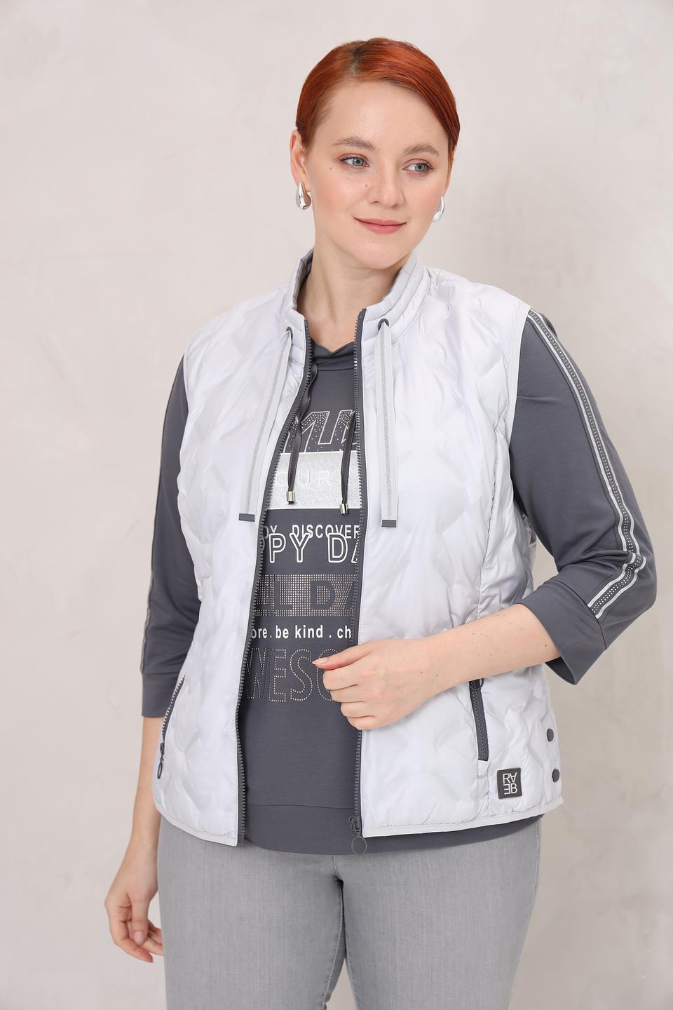 Жилет Rabe collection стеганый серый