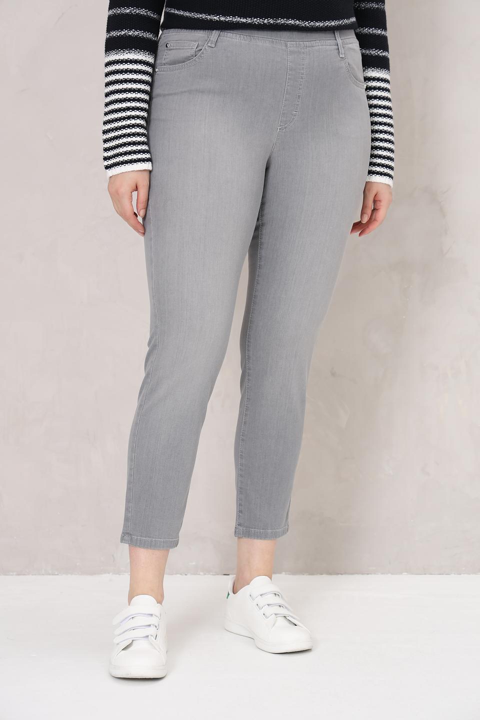 Джинсы Rabe collection серые укороченные