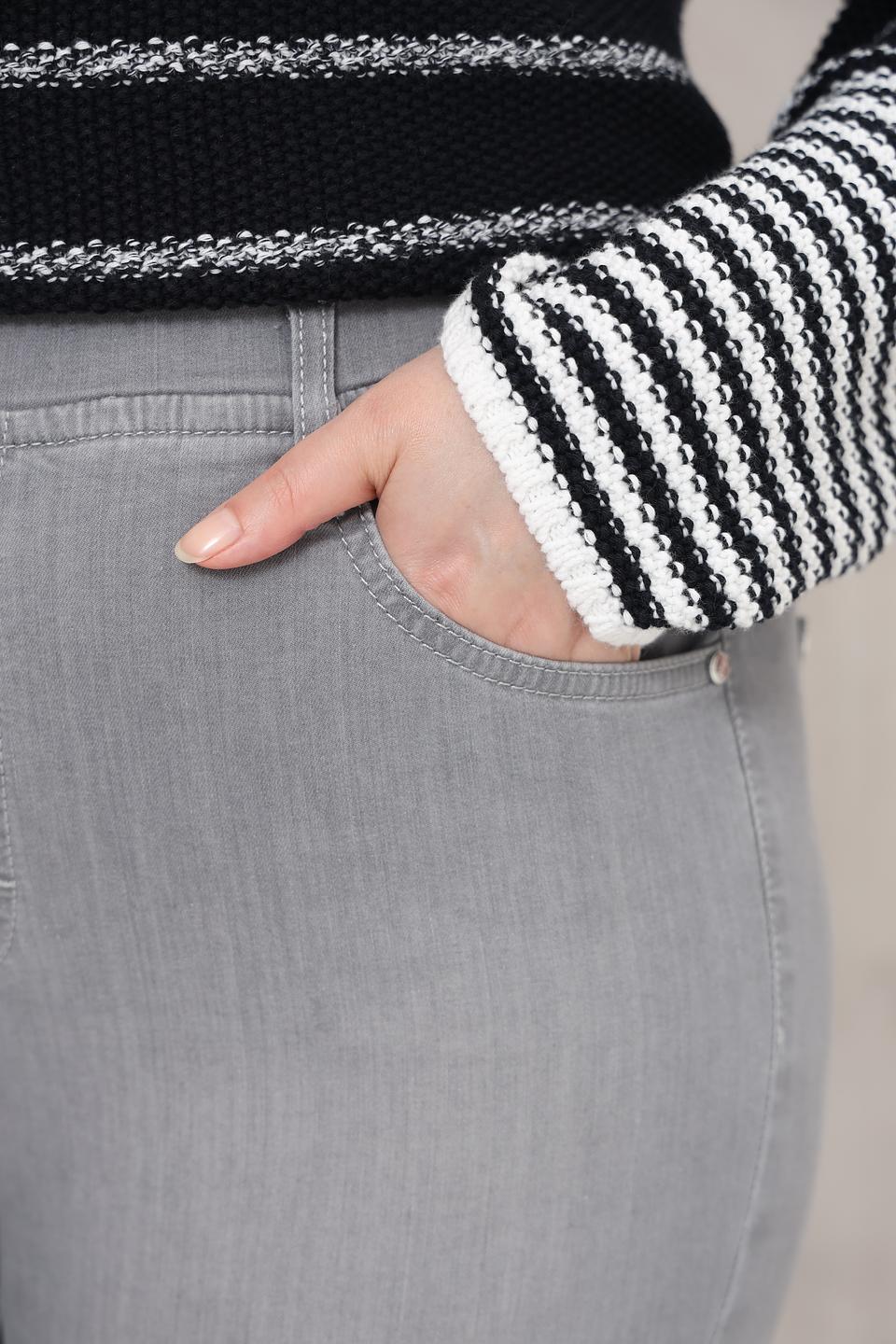 Джинсы Rabe collection серые укороченные