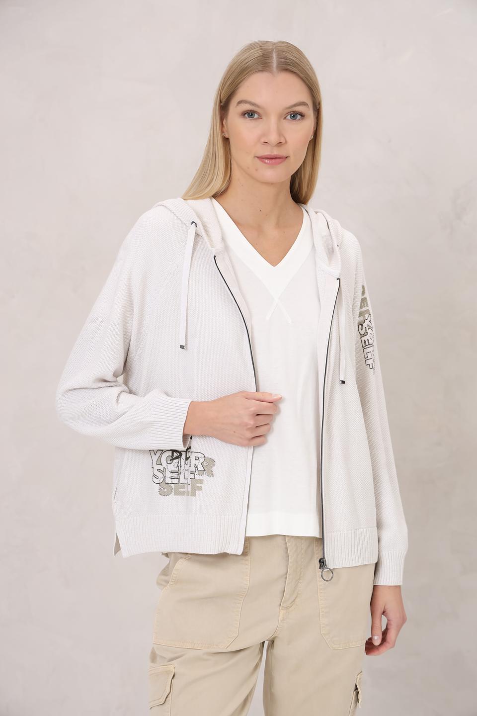 Жакет Lecomte с капюшоном белый