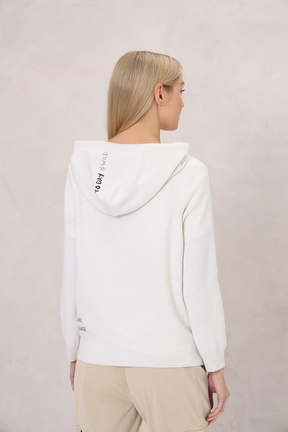 Жакет Lecomte с капюшоном белый