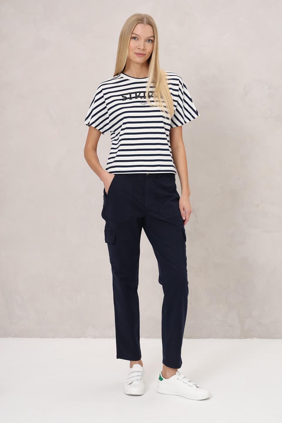 Брюки кл Oui женские темно-синие