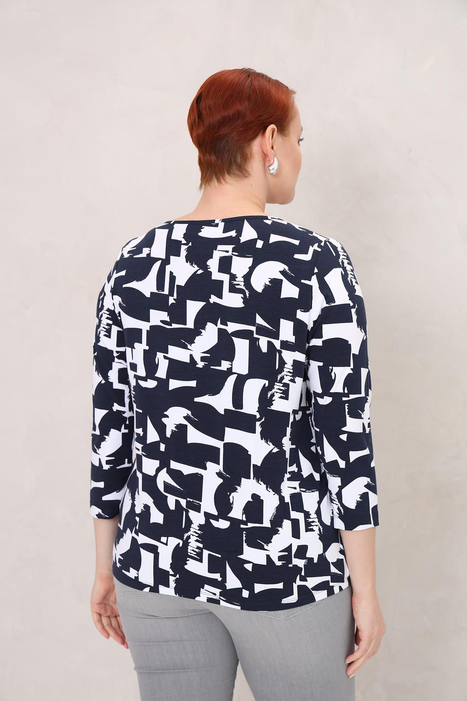 Блуза Rabe collection с геометрическим принтом