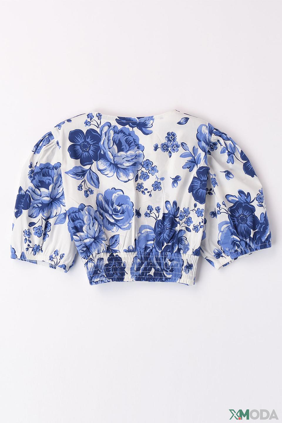 Блуза Ido дев. с цветочным принтом