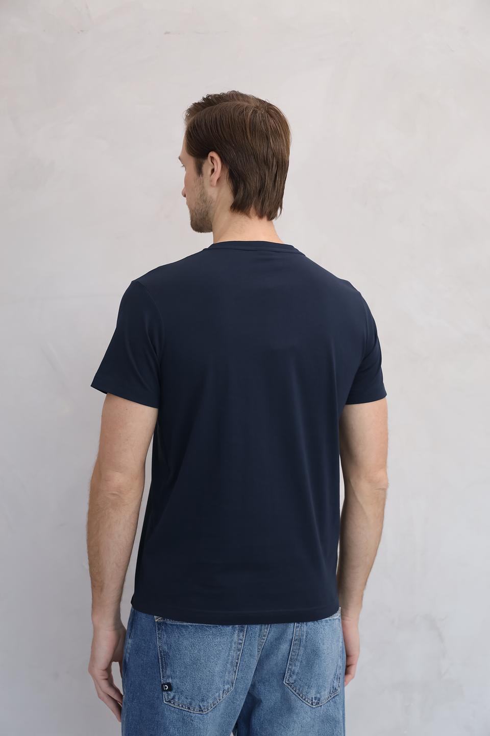 Футболка Lerros с принтом темно-синяя