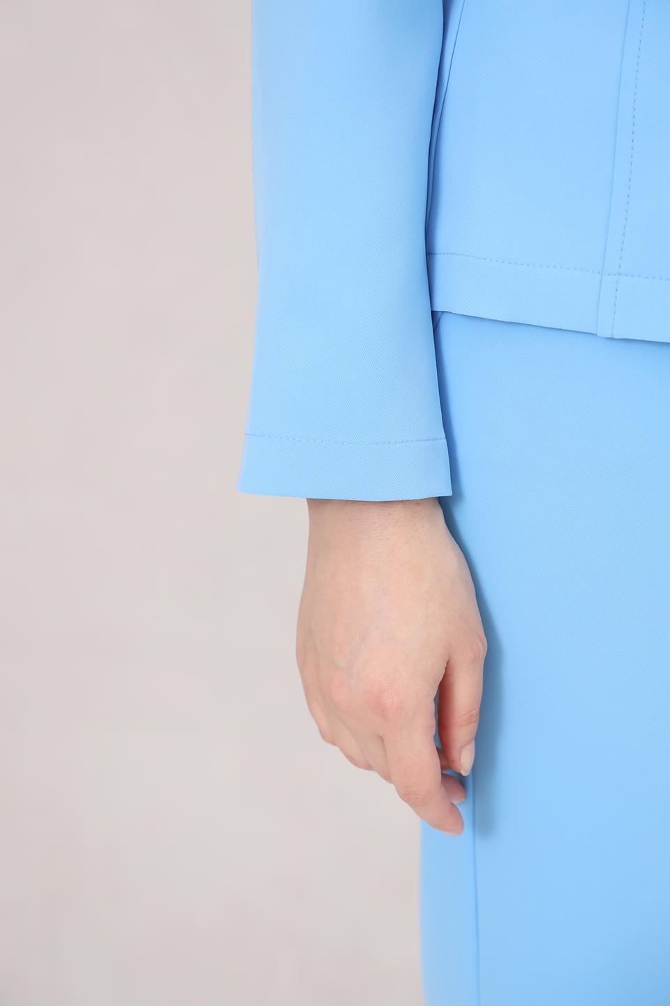 Жакет Frank Walder голубой приталенный