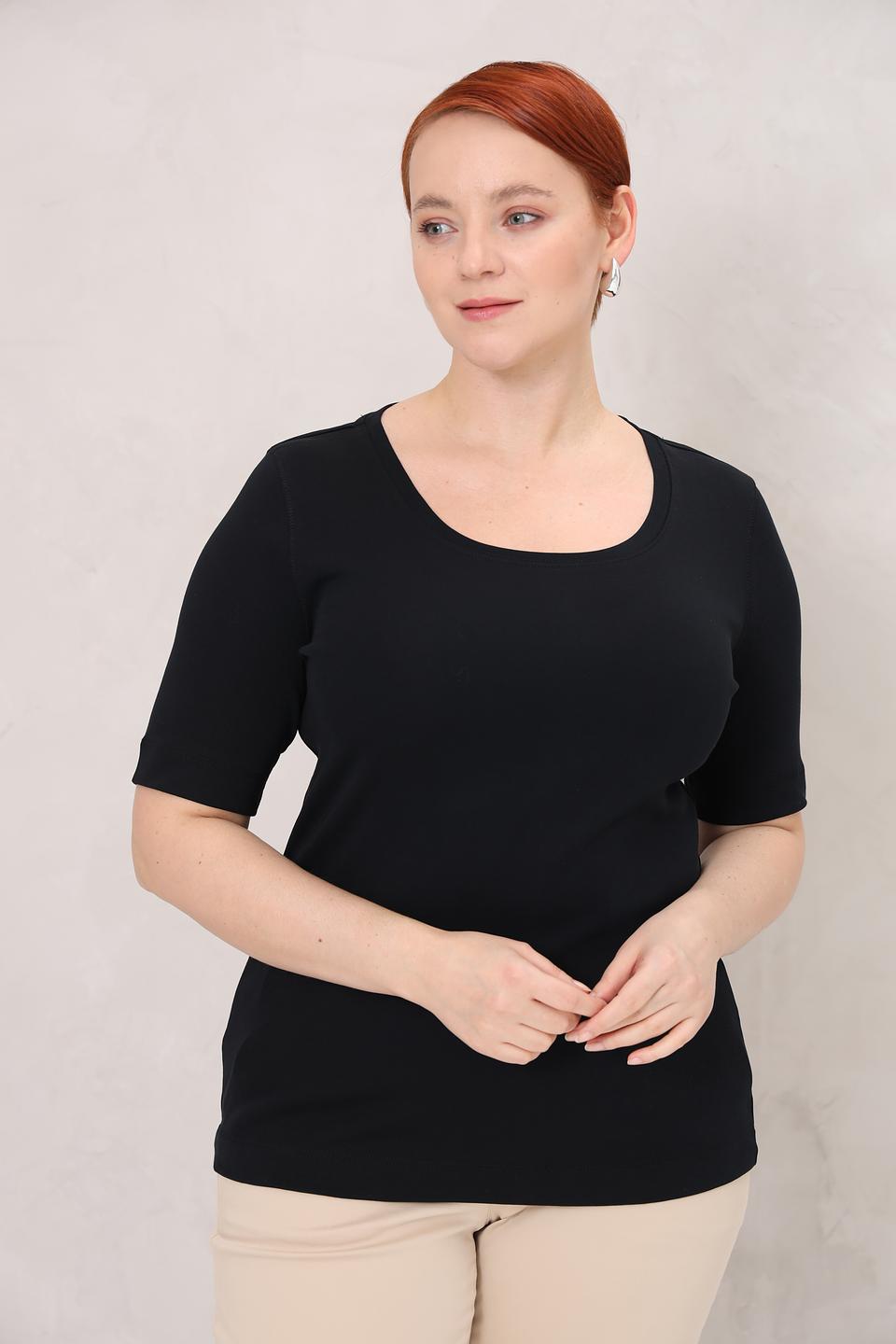 Футболка Gerry Weber чёрная с коротким рукавом