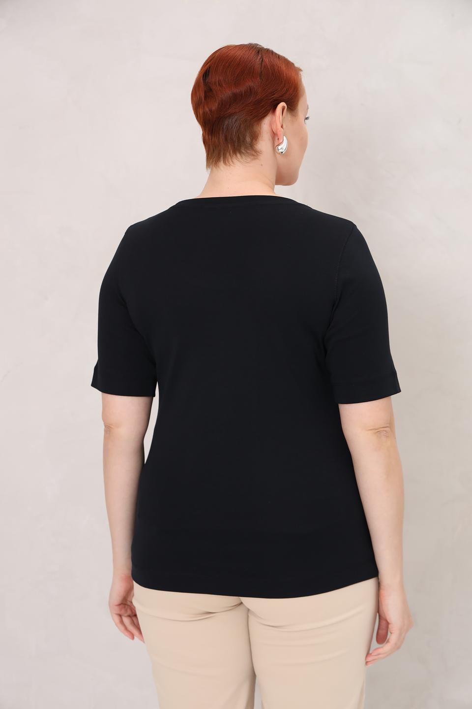 Футболка Gerry Weber чёрная с коротким рукавом