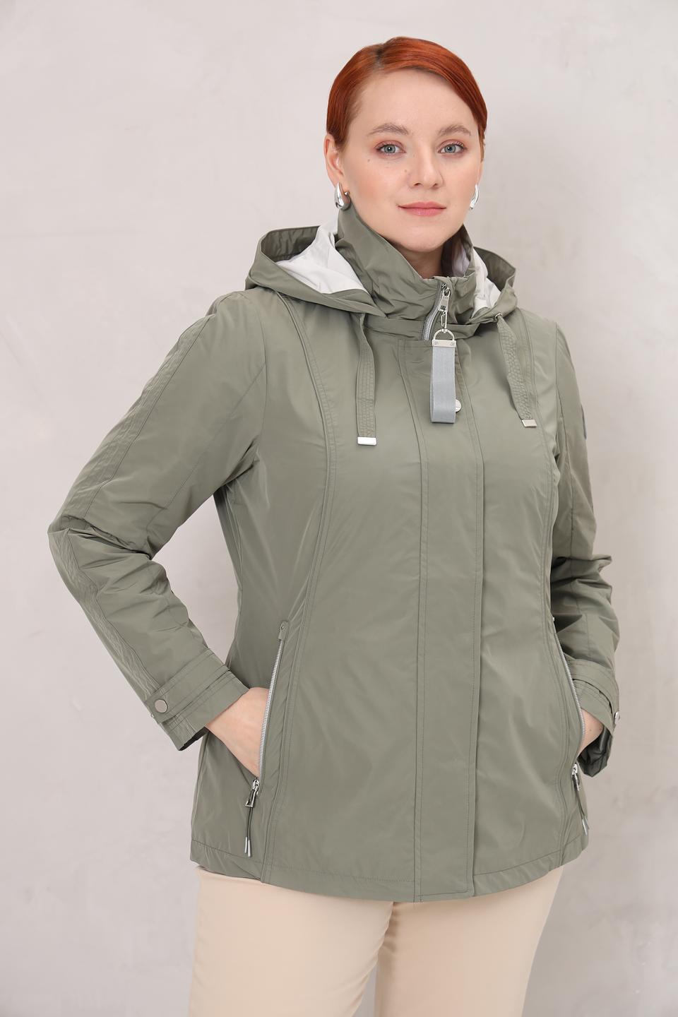 Куртка District хаки с капюшоном