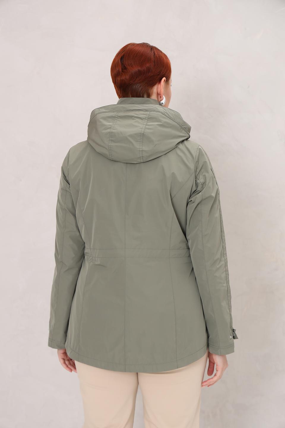 Куртка District хаки с капюшоном