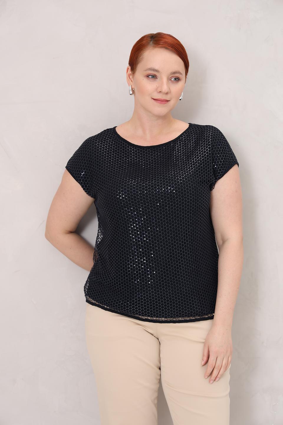 Топ Gerry Weber с вышивкой чёрный