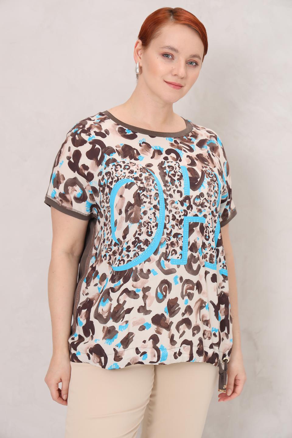 Футболка Frapp с леопардовым принтом