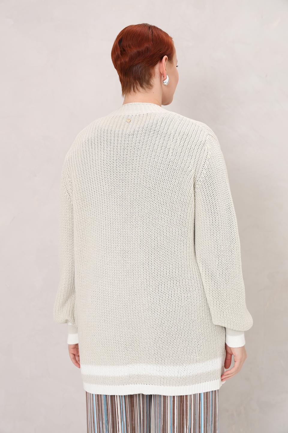 Жакет Frapp вязаный бежевый