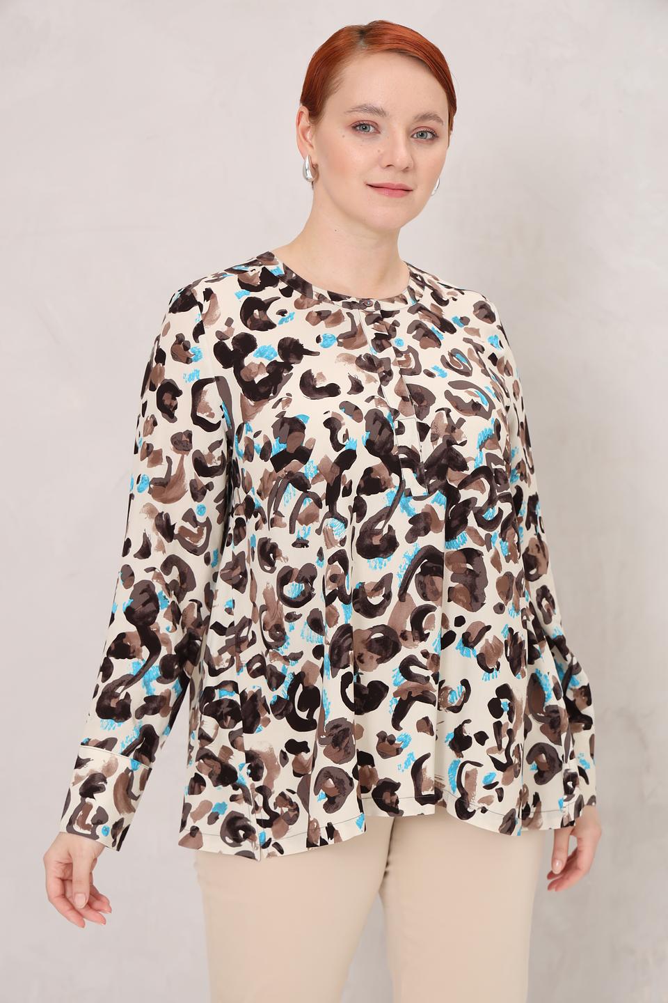 Блуза Frapp с абстрактным принтом