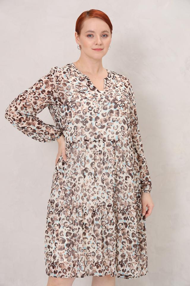 Платье Frapp с леопардовым принтом
