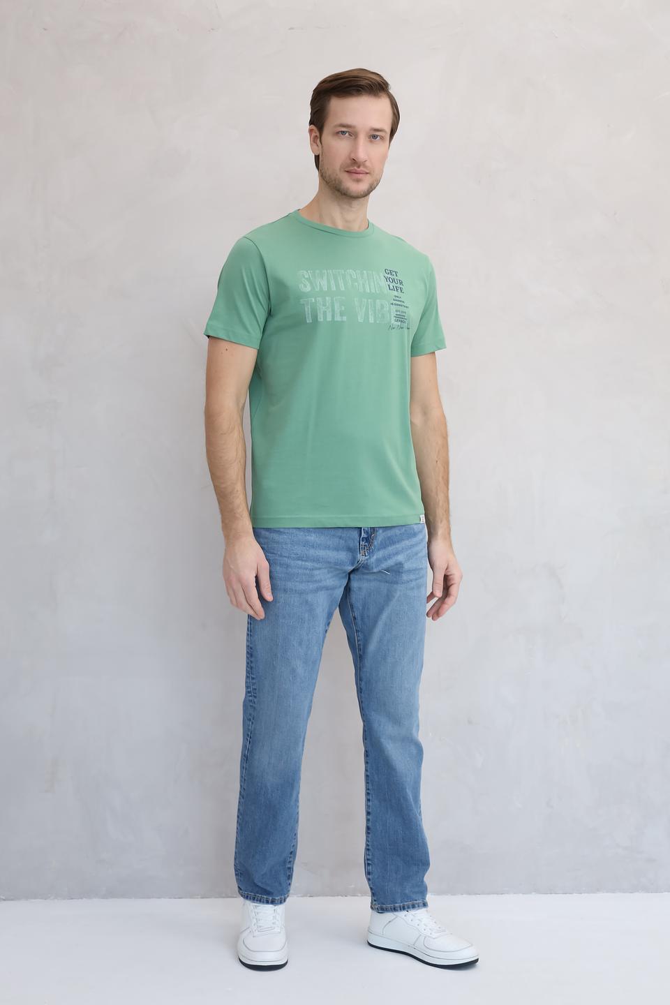 Футболка Lerros с принтом зелёная