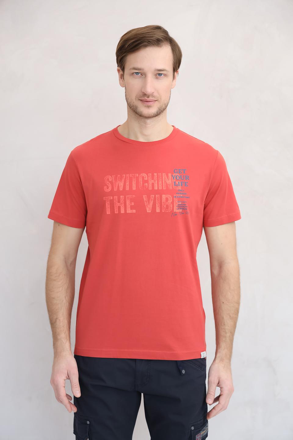 Футболка Lerros с принтом красный