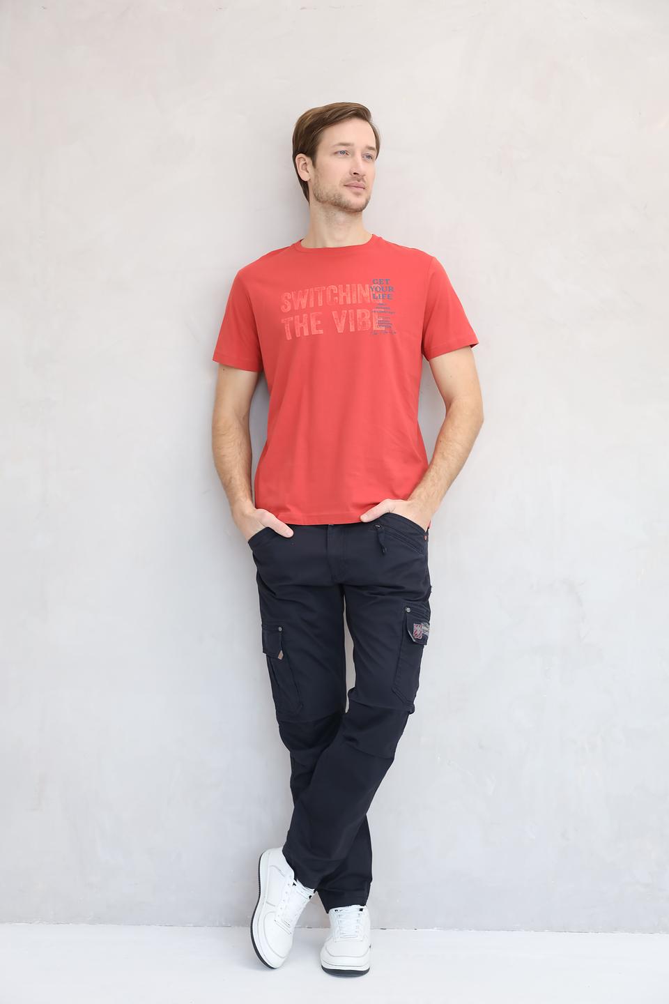 Футболка Lerros с принтом красный