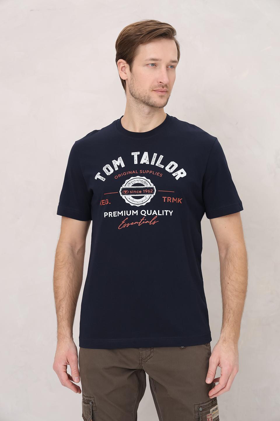 Футболка Tom Tailor essentials синяя