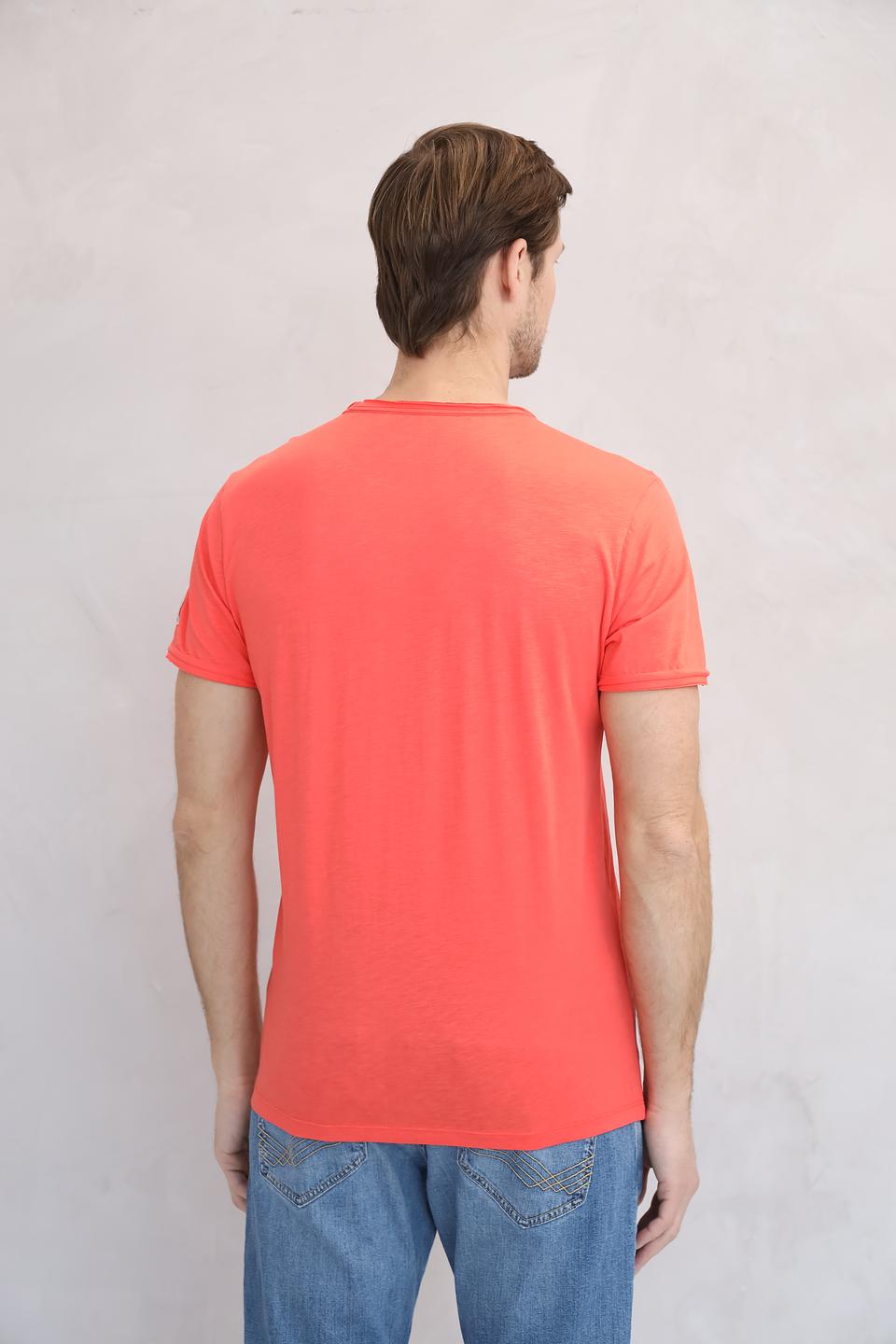 Футболка Time Zone с принтом коралловая