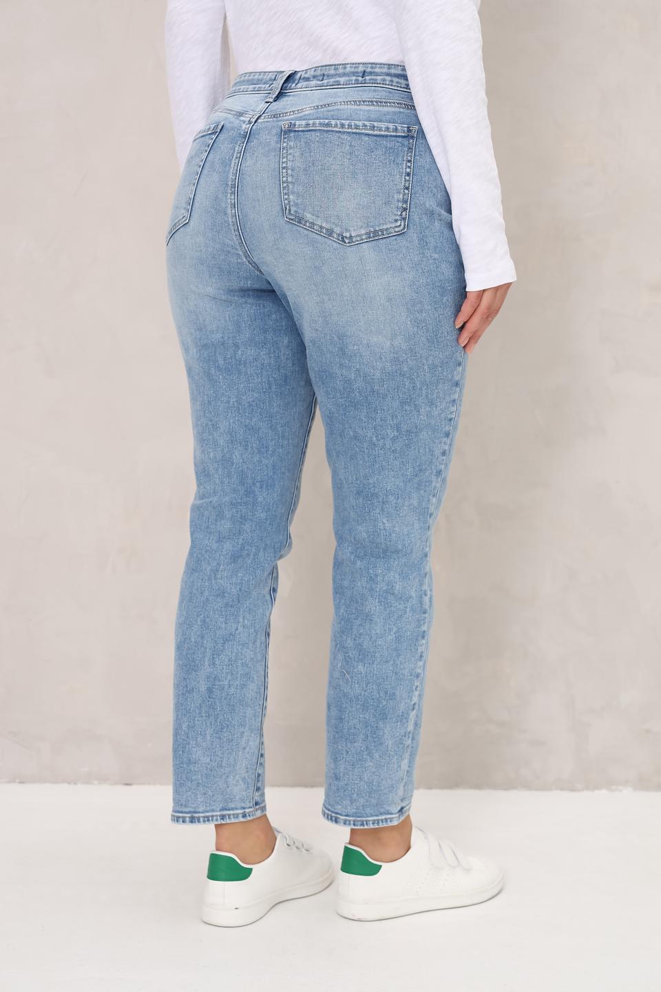 Джинсы NYDJ голубые с потертостями