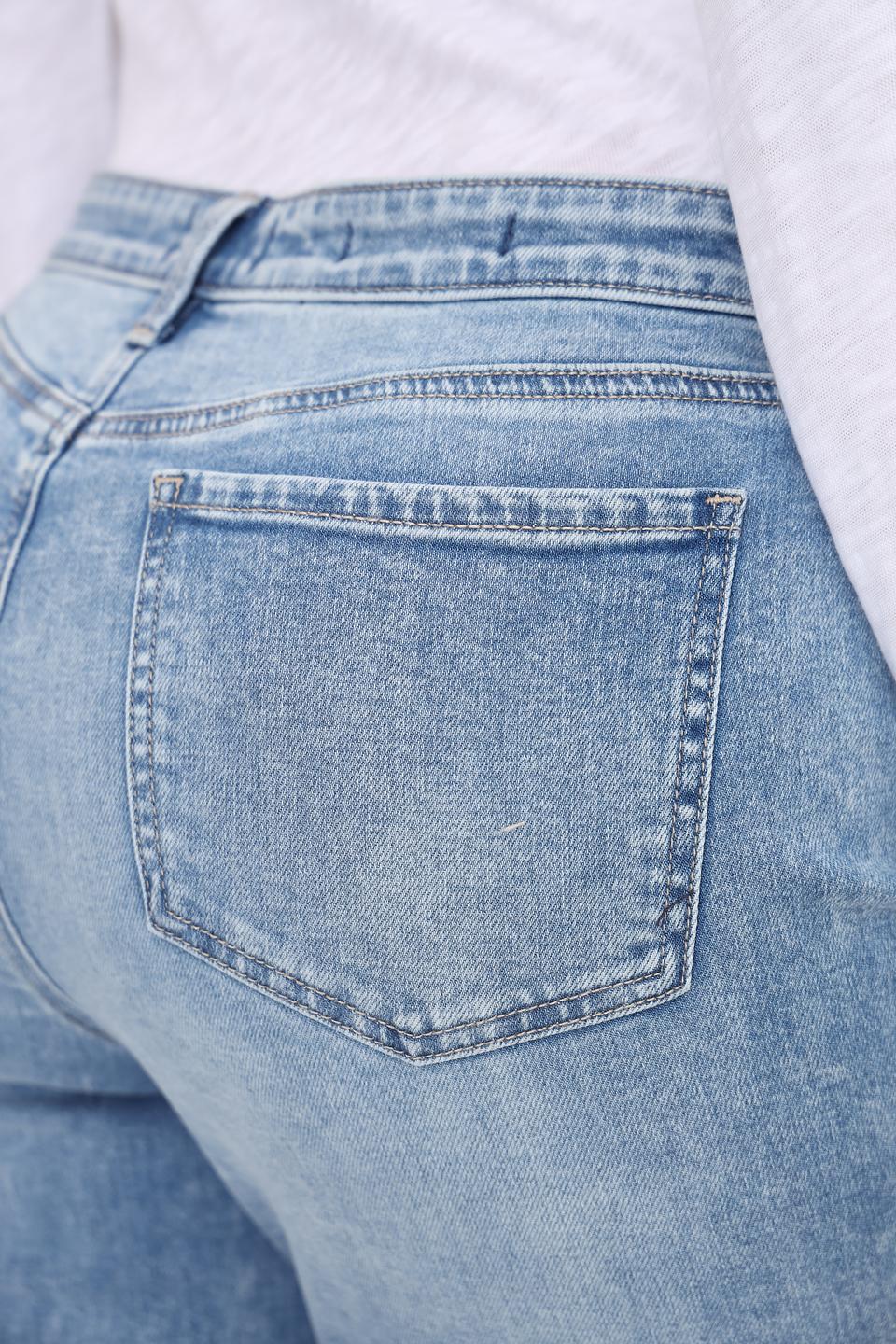 Джинсы NYDJ голубые с потертостями