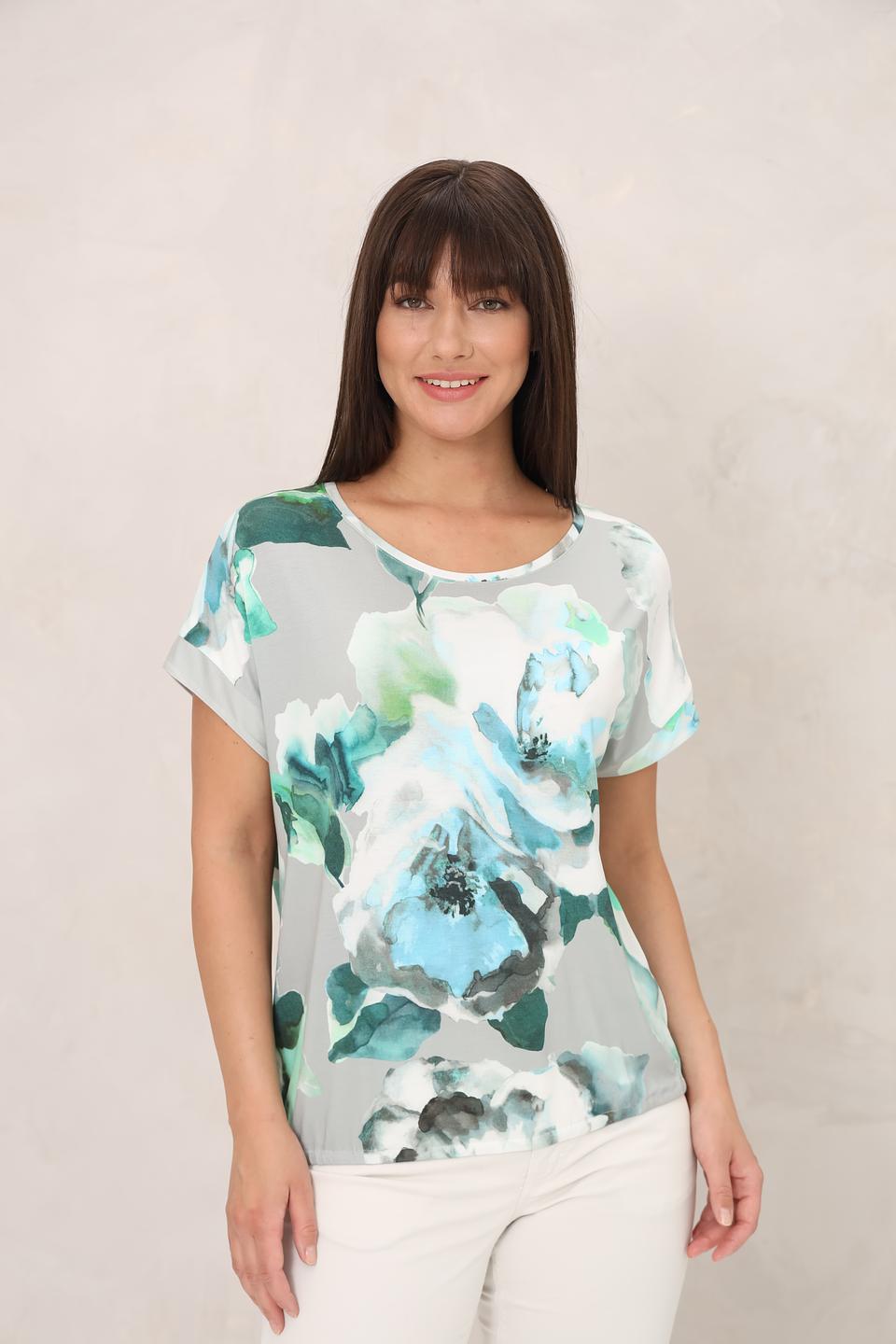 Футболка Monari с цветочным принтом