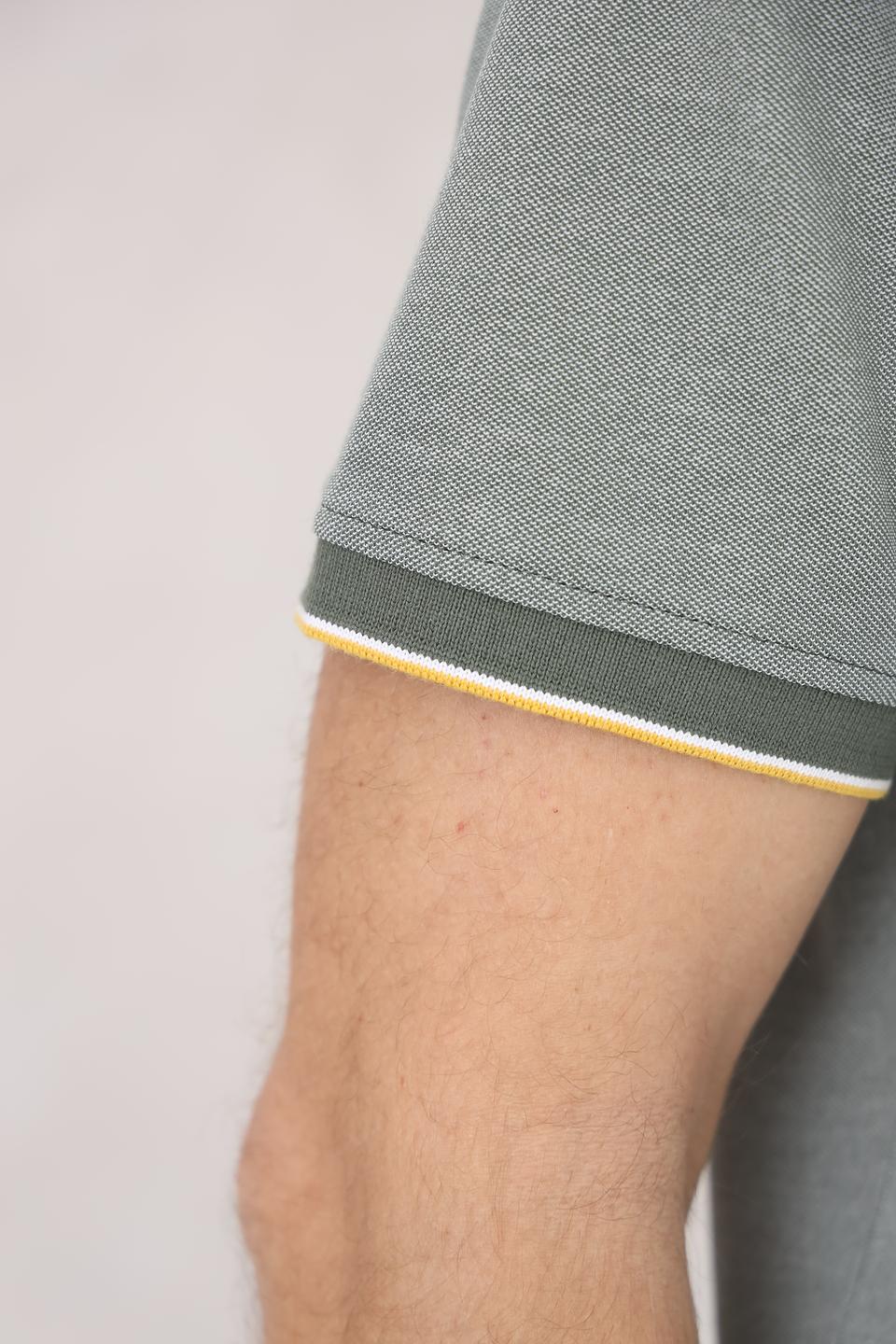 Поло Casa Moda серый с принтом